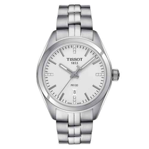 Tissot PR 100 Quartz 33 Stainless Steel / Silver / Bracelet